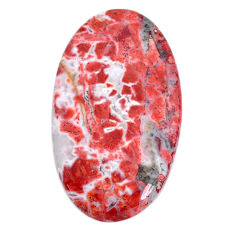 Natural 50.15cts rosetta stone jasper 44x25 mm oval loose gemstone s21190
