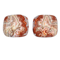 Natural 17.40cts rosetta stone jasper pink 15x15mm cushion loose gemstone s29493