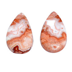 Natural 9.10cts rosetta stone jasper pink 16x9 mm pear loose gemstone s29489