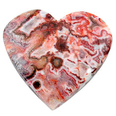 Natural 28.45cts rosetta stone jasper pink 27x26 mm heart loose gemstone s24800