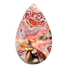 Natural 22.40cts rosetta stone jasper pink 32x17 mm pear loose gemstone s24782