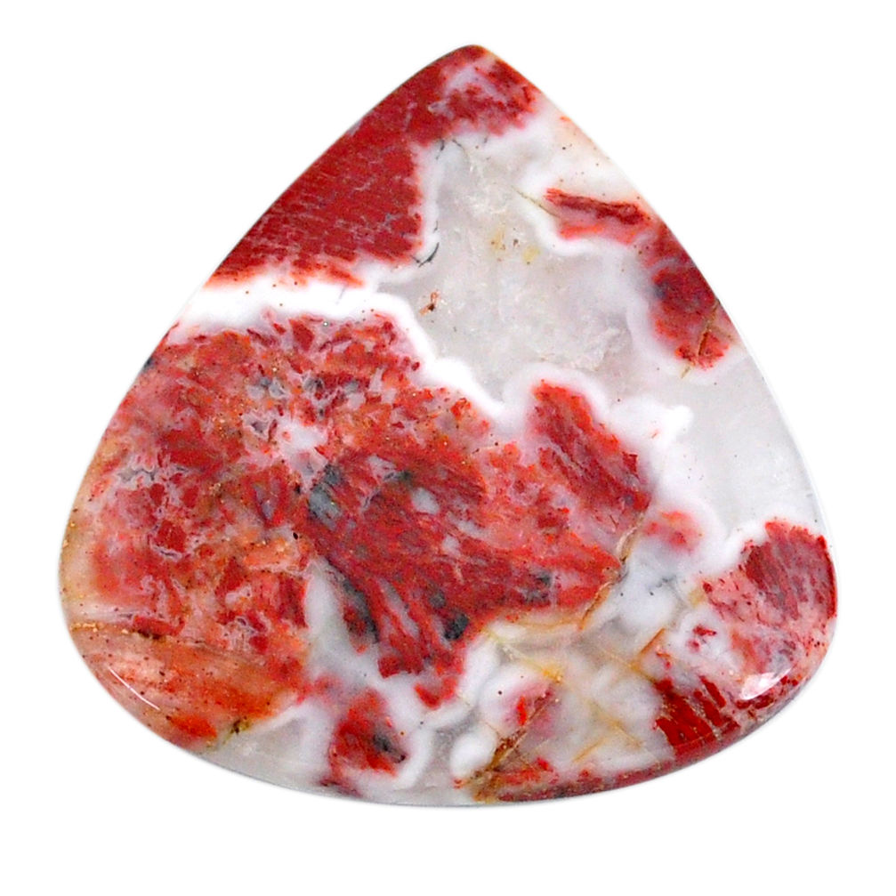 Natural 55.10cts rosetta stone jasper pink 38x36 mm heart loose gemstone s21184