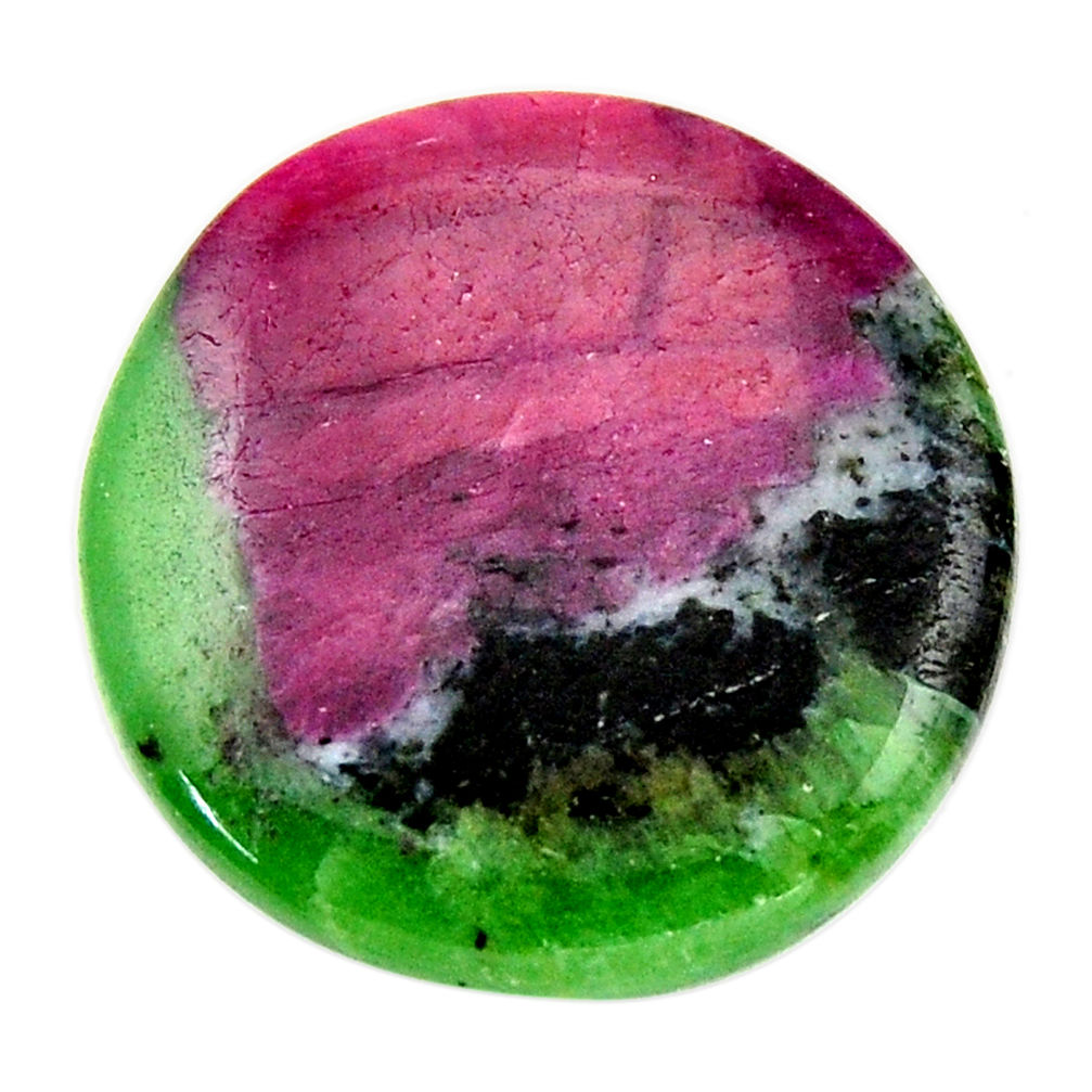 Natural 25.15cts ruby zoisite pink cabochon 24x24 mm oval loose gemstone s18471