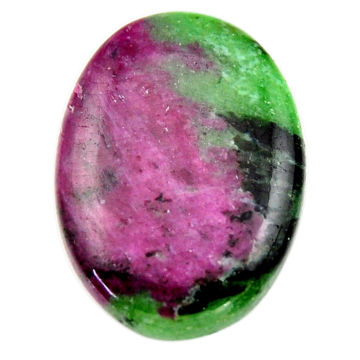 Top Grade Quality 100% Natural Ruby Zoisite Oval Shape Cabochon Loose Gemstone For Making Jewelry 36X23X5 mm D-3668 42.5 Ct