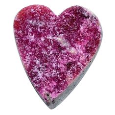 Natural 29.20cts ruby zoisite pink rough 26x22 mm heart loose gemstone s29168