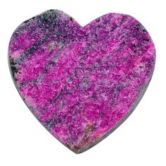 Natural 25.15cts ruby zoisite pink rough 26x25 mm heart loose gemstone s29173