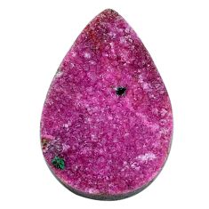 Natural 28.40cts ruby zoisite pink rough 30x20 mm pear loose gemstone s29169