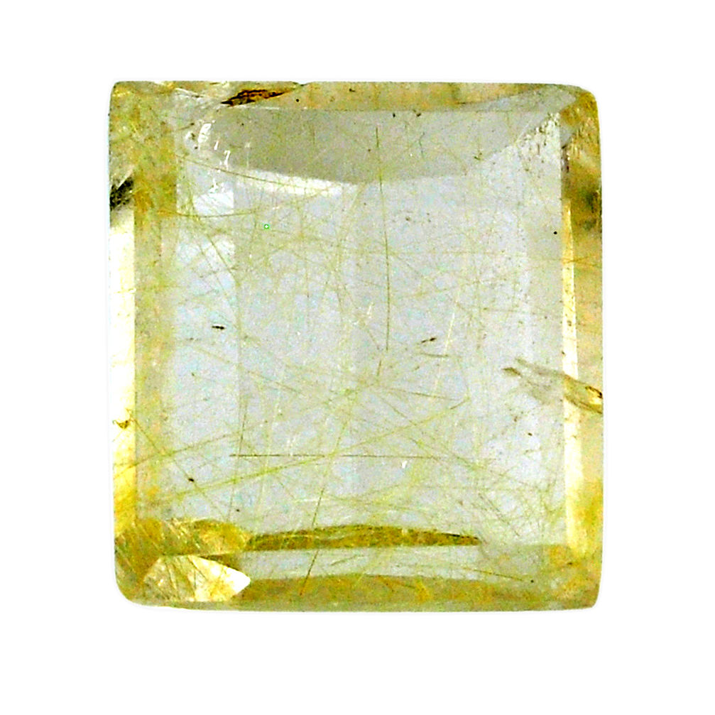 Natural 28.25cts rutile golden cabochon 20x18 mm octagan loose gemstone s20072
