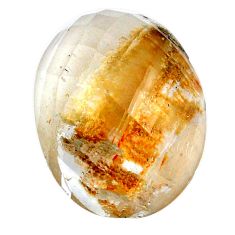 Natural 49.30cts scenic lodolite white cabochon 28x21 mm loose gemstone s20084
