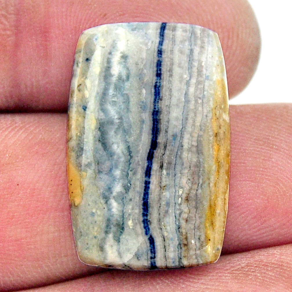 Natural 12.35cts scheelite (lapis lace onyx) 23.5x15 mm loose gemstone s17603