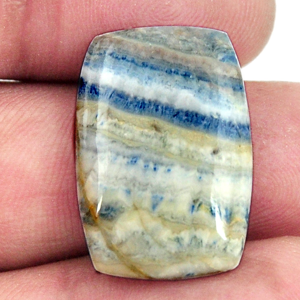 Natural 15.30cts scheelite (lapis lace onyx) 23.5x16 mm loose gemstone s16385