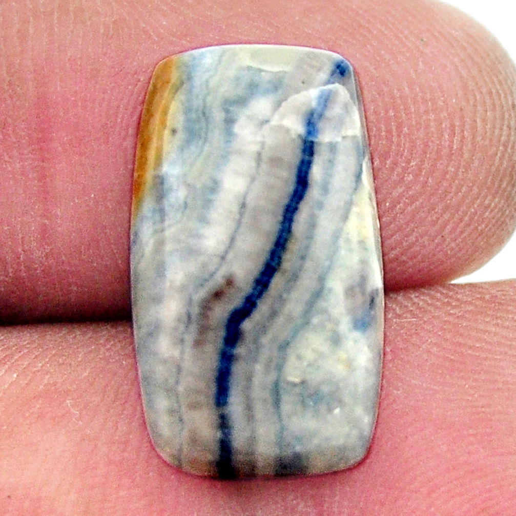 Natural 9.30cts scheelite (lapis lace onyx) blue 18x10 mm loose gemstone s17623