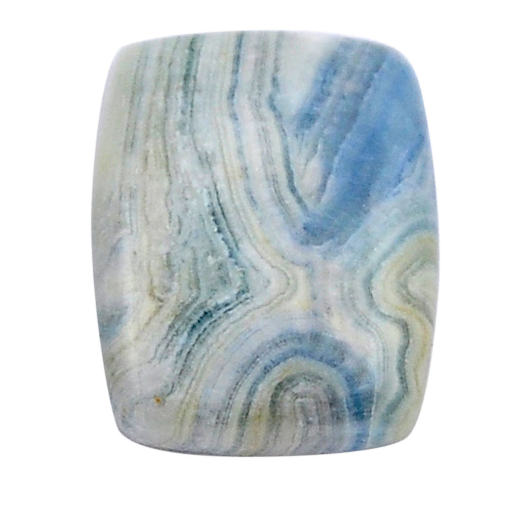 Natural 24.35cts scheelite (lapis lace onyx) blue 26x20 mm loose gemstone s29933