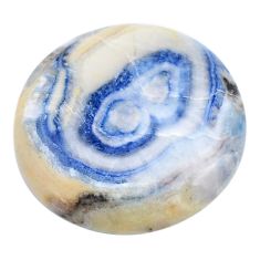 Natural 32.85cts scheelite (lapis lace onyx) blue 27x27 mm loose gemstone s26768