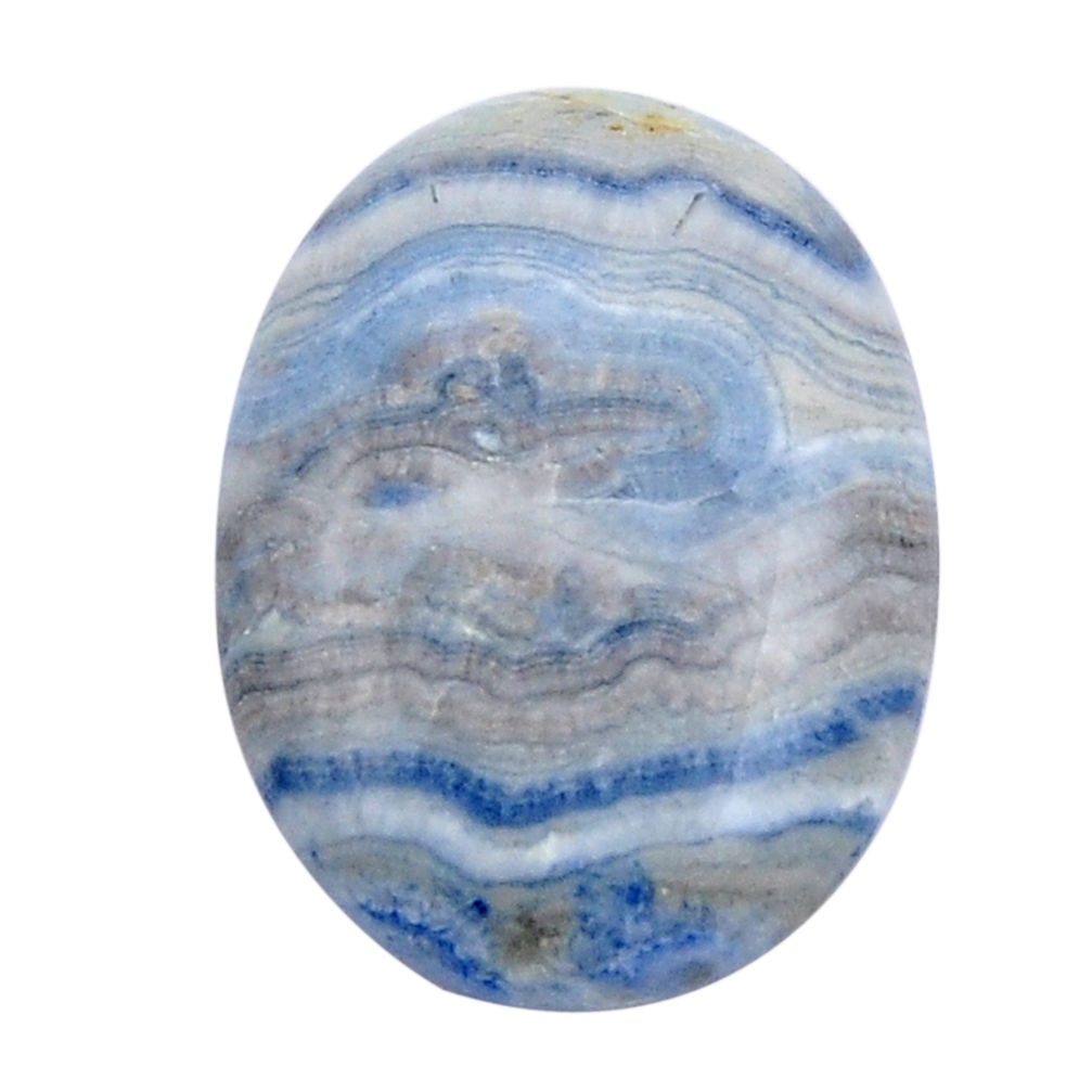 Natural 36.15cts scheelite (lapis lace onyx) blue 35x25 mm loose gemstone s29936