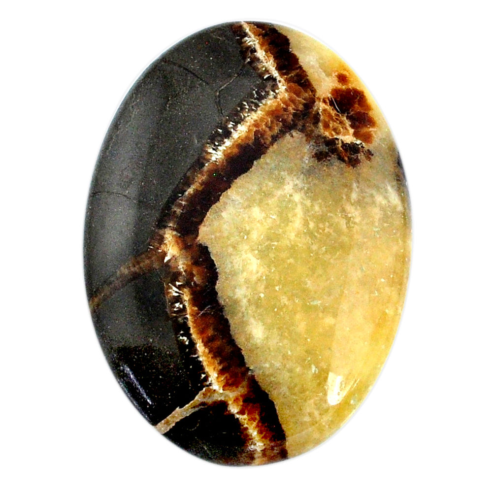 Natural 45.85cts septarian gonads cabochon 40x28 mm oval loose gemstone s20979