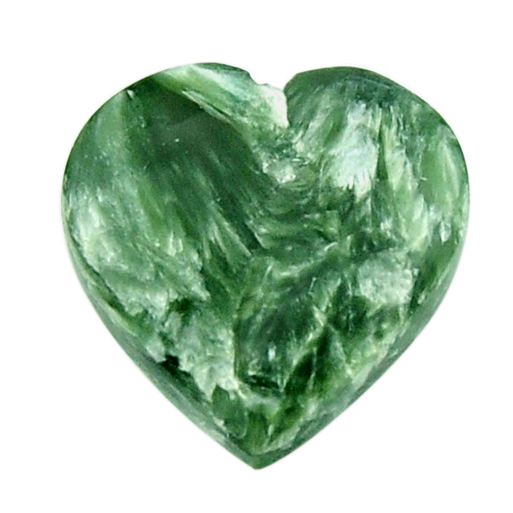 Natural 7.35cts seraphinite (russian) green 15.5x15.5 mm loose gemstone s18492