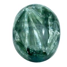 Natural 15.45cts seraphinite (russian) green 21x15 mm oval loose gemstone s28897