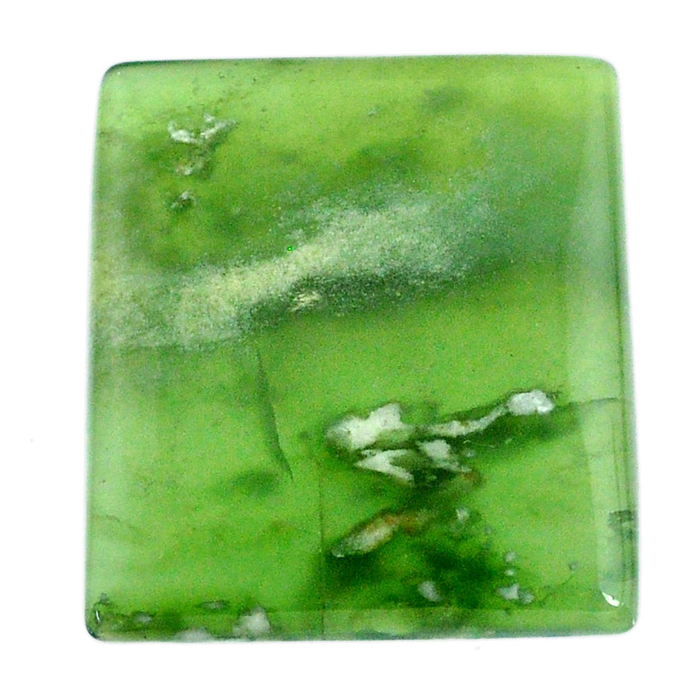 Natural 54.45cts serpentine green cabochon 32x28mm octagan loose gemstone s20609