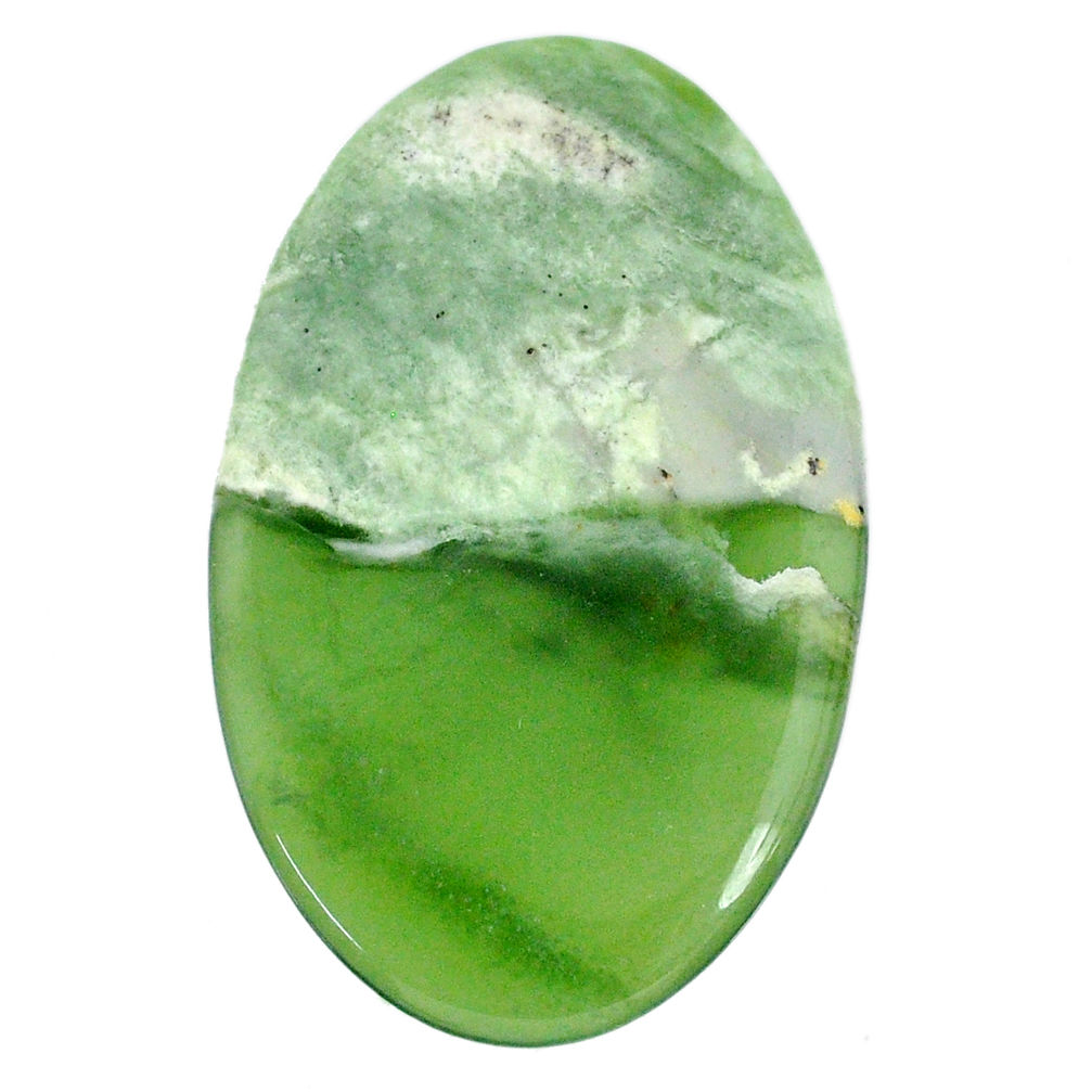 Natural 52.40cts serpentine green cabochon 49x30 mm oval loose gemstone s20618