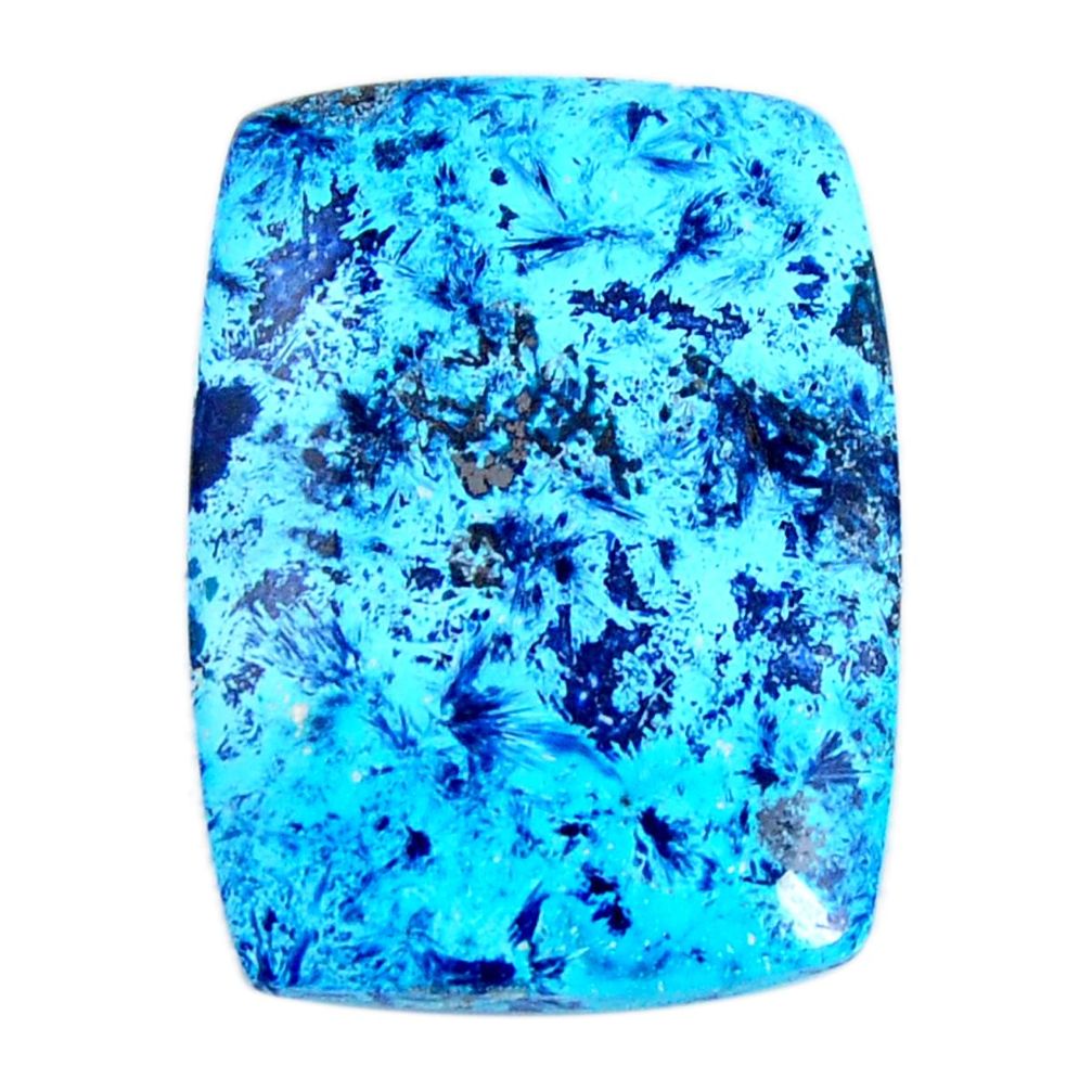 Natural 34.15cts shattuckite blue 30x22 mm octagan loose gemstone s19518
