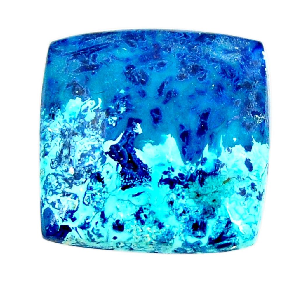 Natural 19.35cts shattuckite blue cabochon 19x19mm octagan loose gemstone s17024