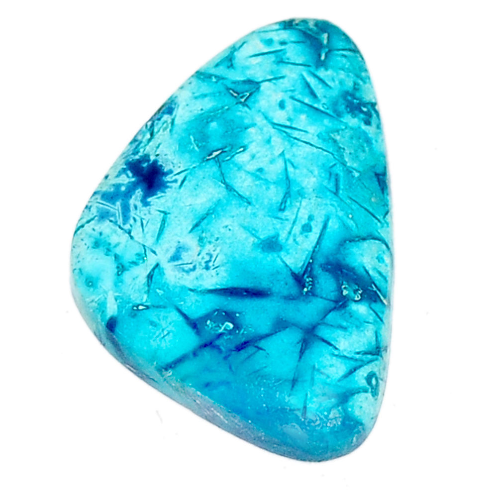 Natural 7.40cts shattuckite blue cabochon 22x14 mm fancy loose gemstone s23112