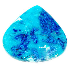 Natural 24.05cts shattuckite blue cabochon 26x25 mm heart loose gemstone s23111