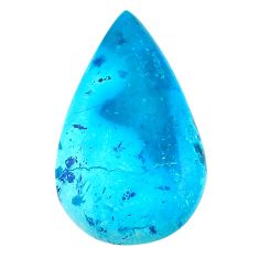 Natural 18.25cts shattuckite blue cabochon 28x16 mm pear loose gemstone s23134