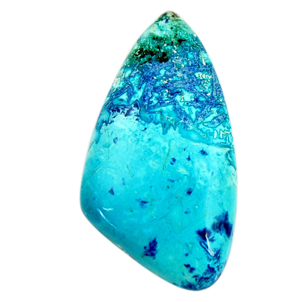 Natural 13.05cts shattuckite blue cabochon 29x15 mm fancy loose gemstone s17015