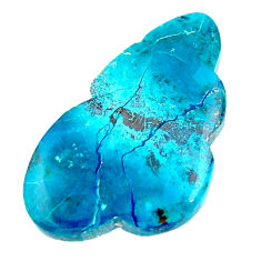 Natural 21.25cts shattuckite blue cabochon 32x19 mm fancy loose gemstone s18616