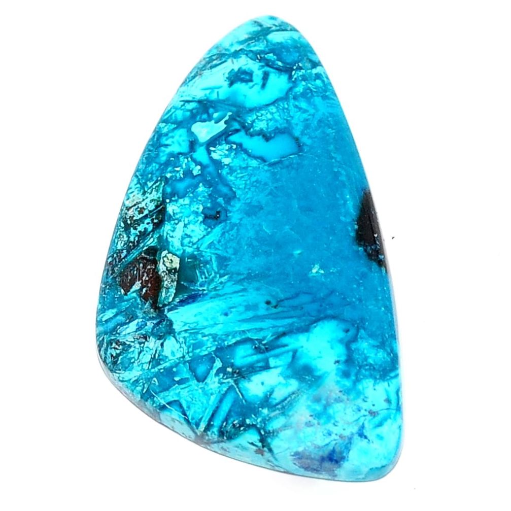Natural 22.35cts shattuckite blue cabochon 33x18 mm fancy loose gemstone s23085