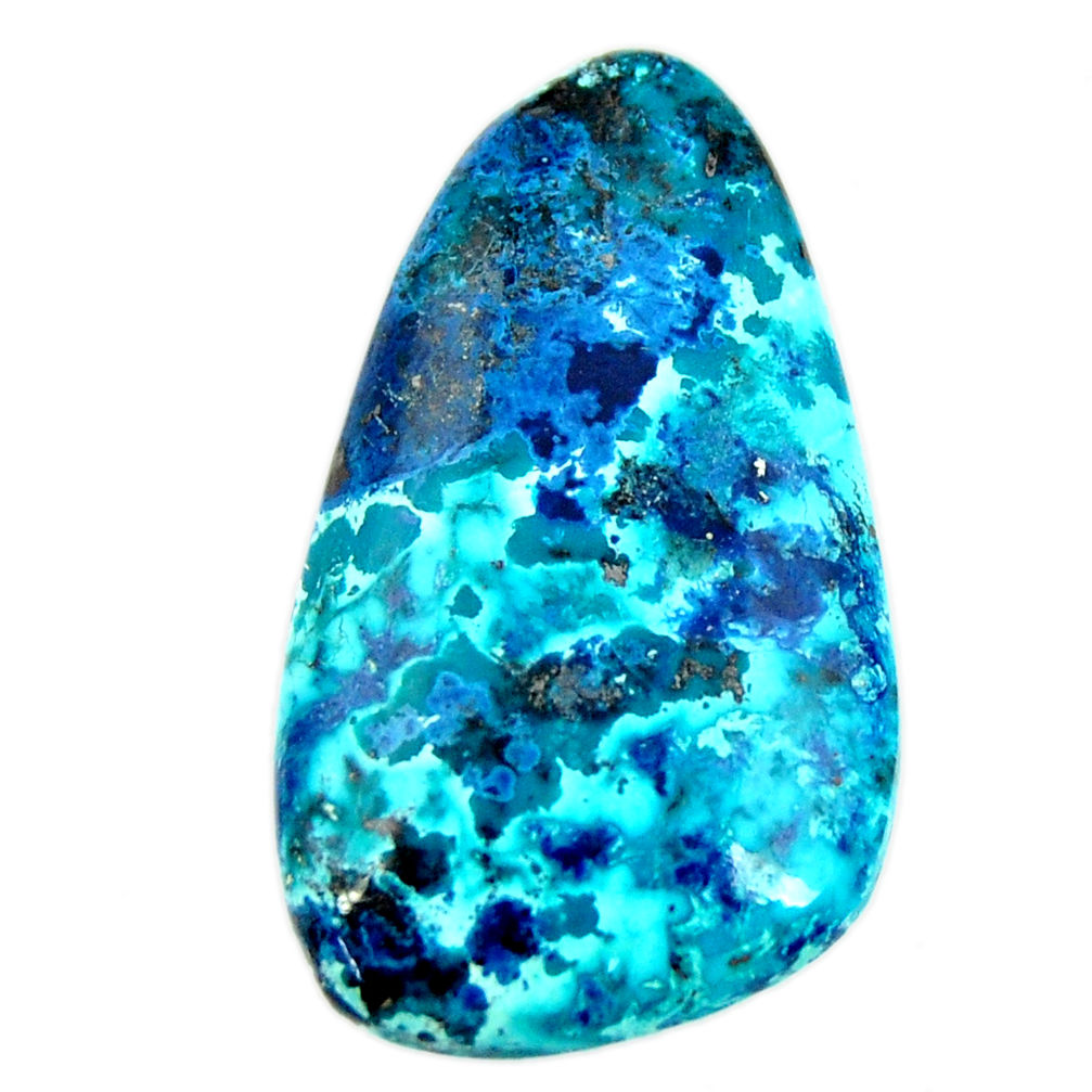 Natural 26.05cts shattuckite blue cabochon 35x20 mm fancy loose gemstone s17028