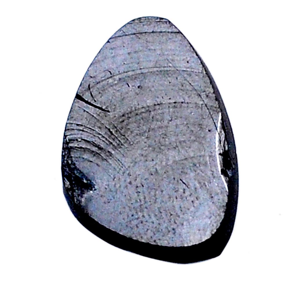 Natural 10.35cts shungite black rough 22x14 mm fancy loose gemstone s26377