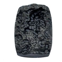 Natural 22.90cts shungite black rough 24x17 mm octagan loose gemstone s27802