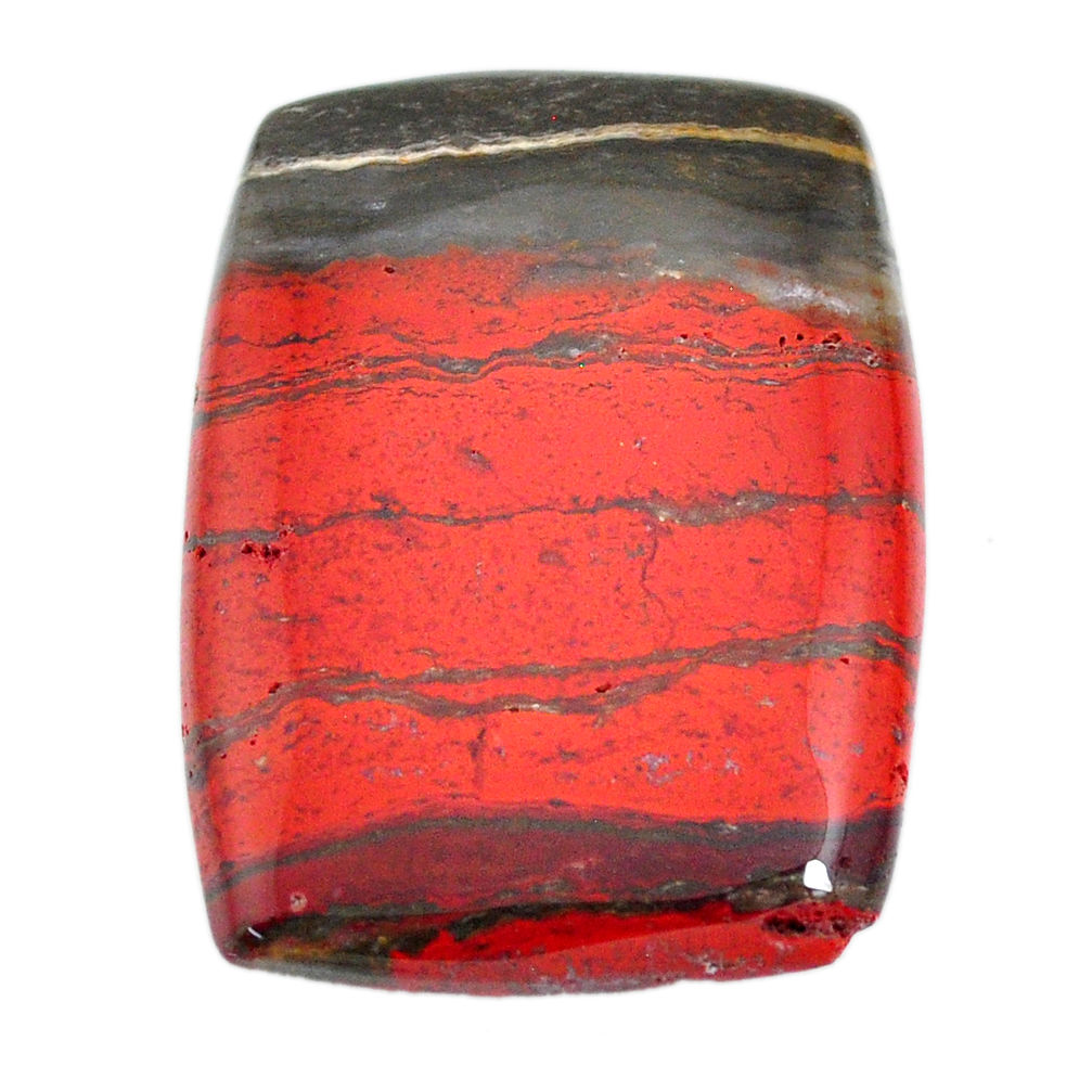 Natural 68.10cts snakeskin jasper red cabochon 40x30 mm loose gemstone s21837