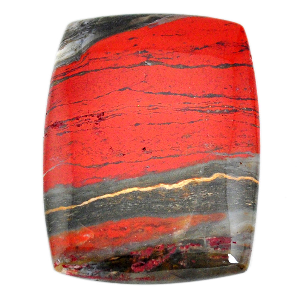 Natural 74.45cts snakeskin jasper red cabochon 41x30 mm loose gemstone s21834