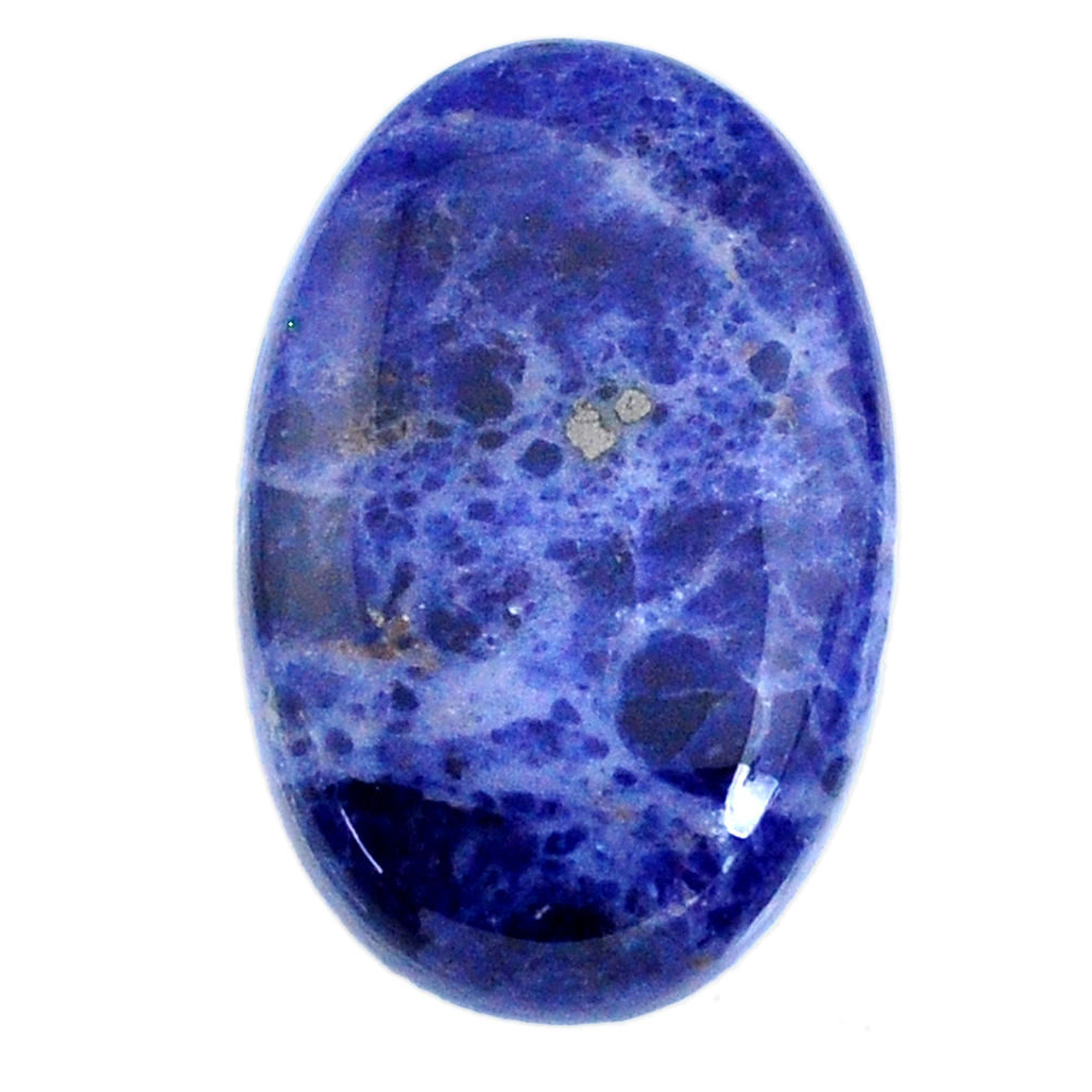 Natural 30.35cts sodalite blue cabochon 30x20 mm oval loose gemstone s21053