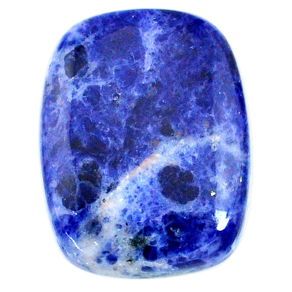 Natural 43.45cts sodalite blue cabochon 31x23.5 mm octagan loose gemstone s21047