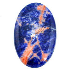 Natural 41.45cts sodalite blue cabochon 43x26 mm oval loose gemstone s21056