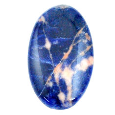 Natural 17.10cts sodalite orange cabochon 27.5x16 mm oval loose gemstone s26089