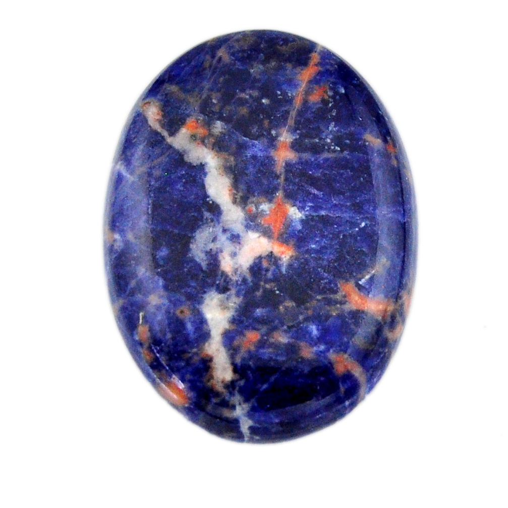 Natural 34.45cts sodalite orange cabochon 32x23 mm oval loose gemstone s19394