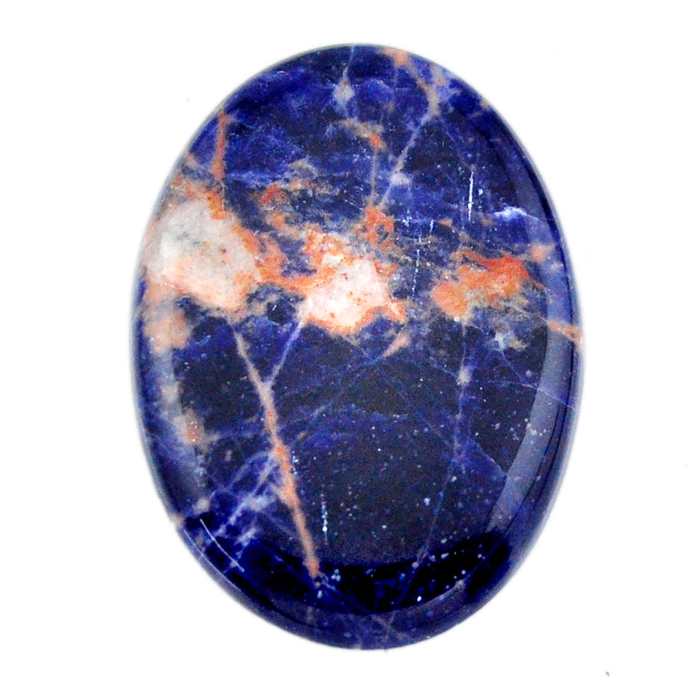 Natural 33.25cts sodalite orange cabochon 36x26 mm oval loose gemstone s19389