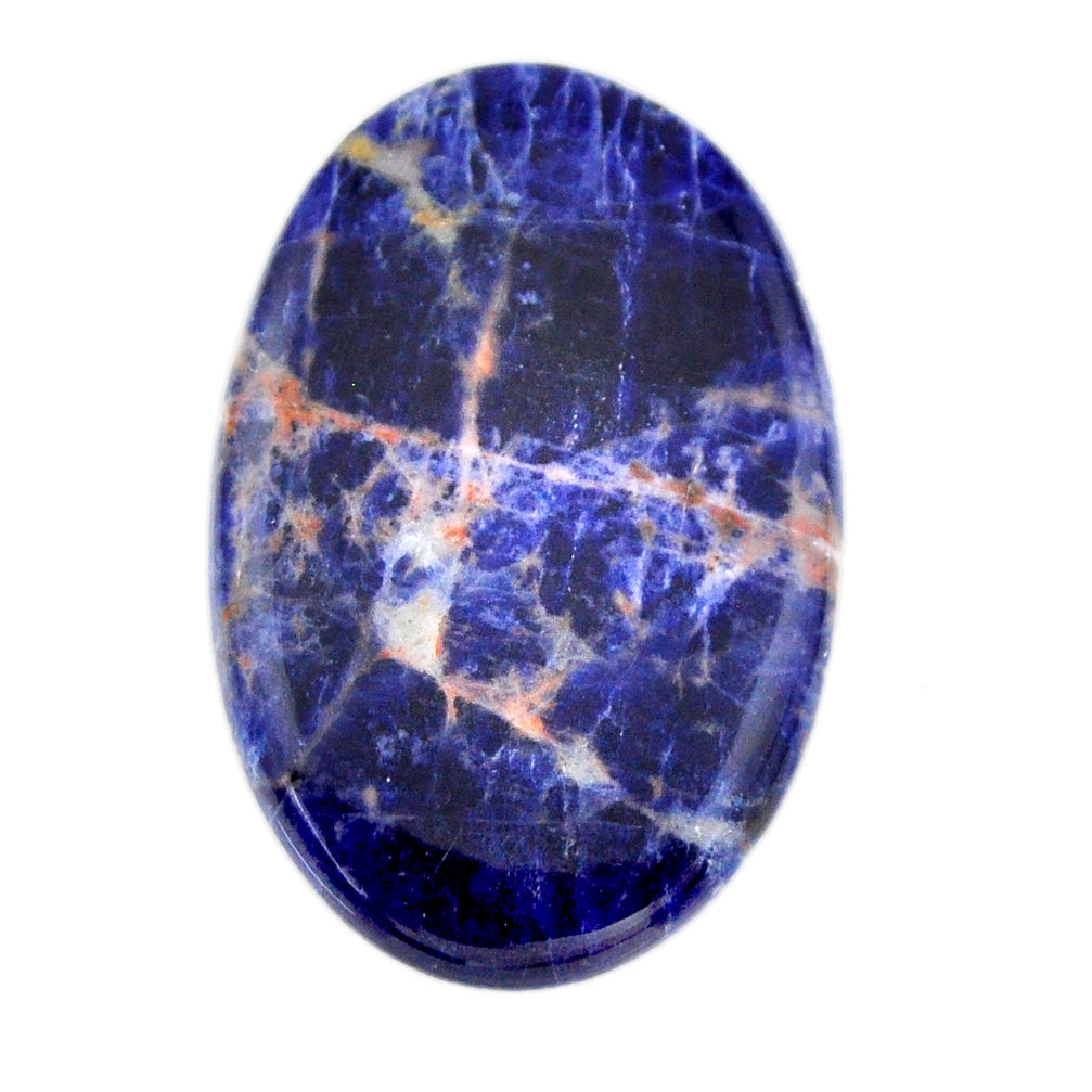 Natural 37.10cts sodalite orange cabochon 40x26 mm oval loose gemstone s19392