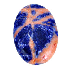 Natural 39.15cts sodalite orange cabochon 42x27.5 mm oval loose gemstone s29549