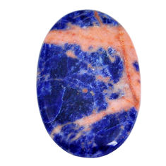 Natural 40.05cts sodalite orange cabochon 45x28 mm oval loose gemstone s29551