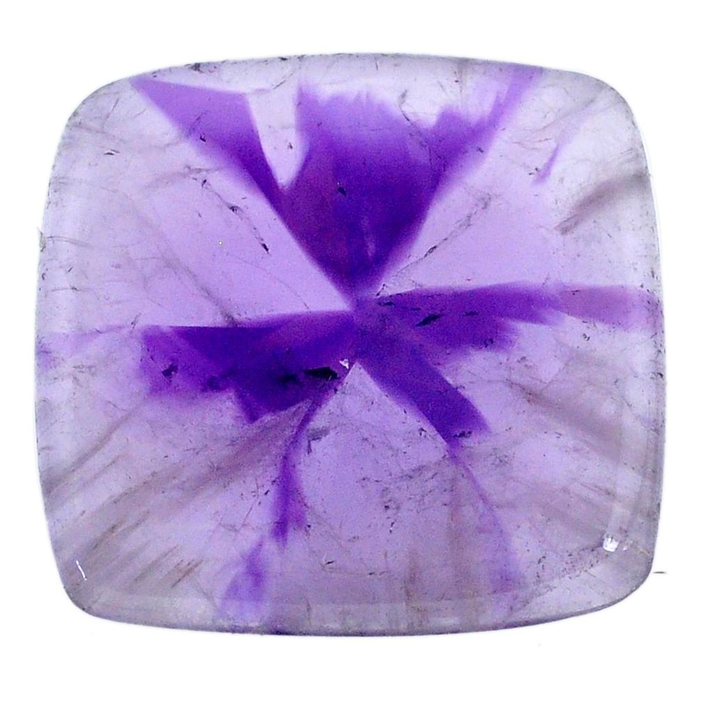 Natural 61.25cts star amethyst purple cabochon 35x34 mm loose gemstone s20788