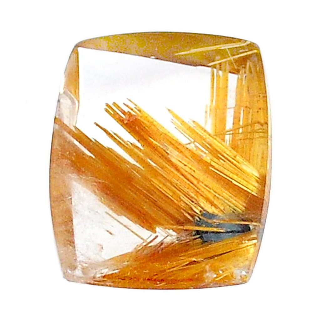 Natural 16.30cts star rutilated quartz golden 19x14 mm loose gemstone s22617