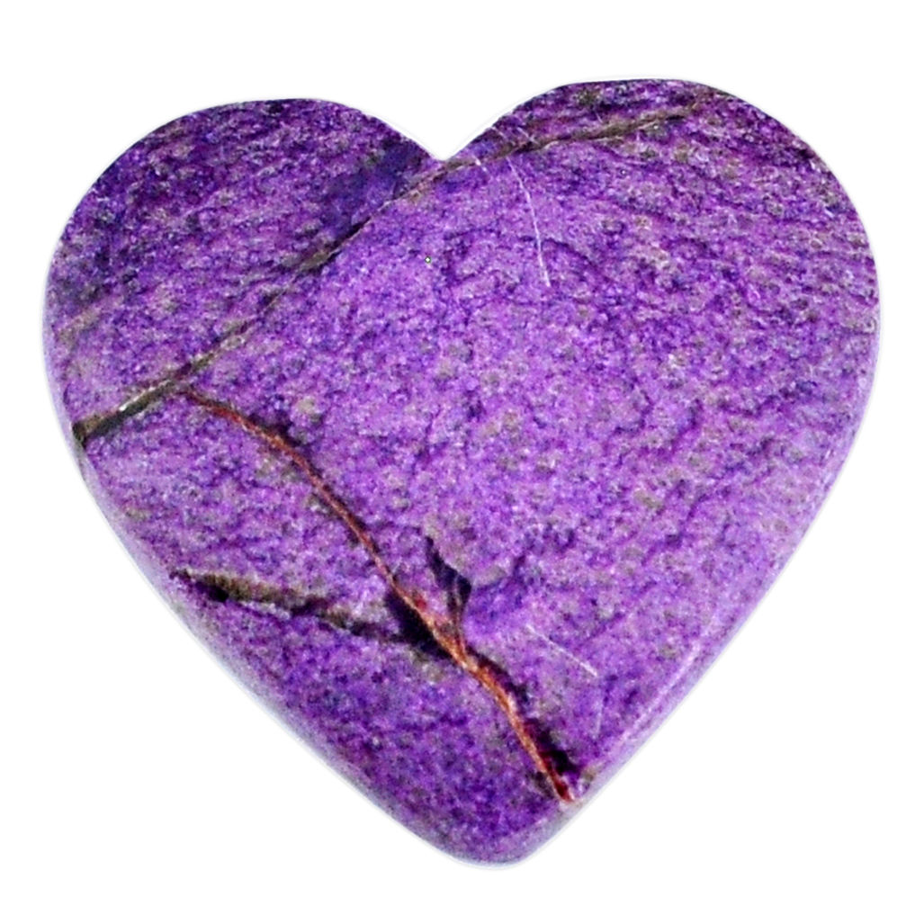 Natural 16.20cts stichtite purple cabochon 24x23.5mm heart loose gemstone s20296
