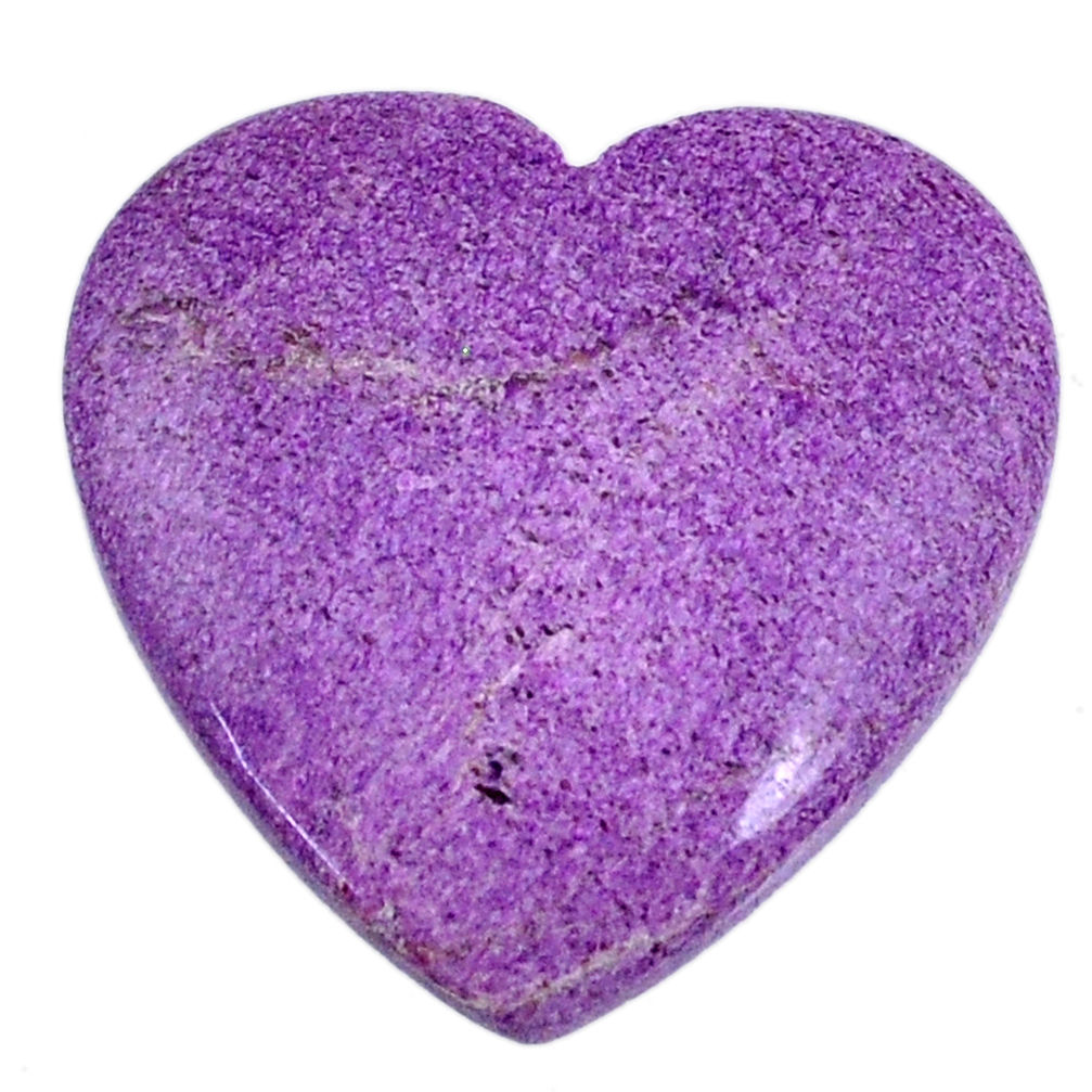 Natural 15.05cts stichtite purple cabochon 25x25 mm heart loose gemstone s20314